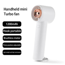 Load image into Gallery viewer, Portable Fan Mini Handheld Fan Unique Design Portable Personal Hand Fan USB Rechargeable with Powerf
