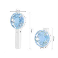 Load image into Gallery viewer, Portable Fans Handheld USB Rechargeable Fan Mini Desktop Air Cooler Outdoor Fan Cooling Travel Hand
