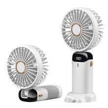 Load image into Gallery viewer, Portable Hand Fan Mini USB Rechargeable Fans USB Rechargeable Summer Desk Handheld Air Conditioner C
