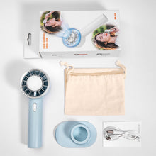 Lade das Bild in den Galerie-Viewer, Portable Hand Fan Semiconductor Refrigeration Cooling 2200mAh Battery USB Rechargeable Mini Handheld
