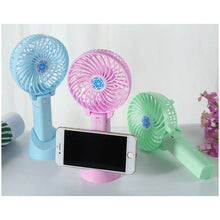 Load image into Gallery viewer, Portable Hand Fan USB Rechargeable Foldable Handheld Mini Fan Cooler 3 Speed Adjustable Cooling Fan
