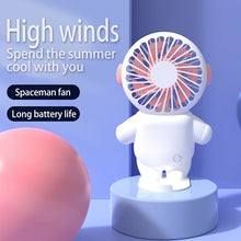 Load image into Gallery viewer, Portable Handheld Fan Cartoon Charging Model Large Wind Dormitory Student Office Worker Selling Like
