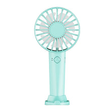 Lade das Bild in den Galerie-Viewer, Portable Handheld Fan USB Rechargeable Adjustable Wind Speed Cooling Cooling Desk Outdoor Travel Han
