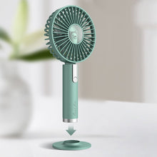 Load image into Gallery viewer, Portable Handheld Fan USB Rechargeable Battery Adjustable Three-block Wind Speed Cooling Cooling Des
