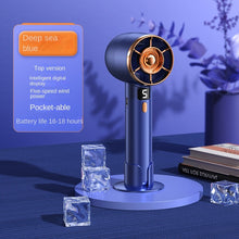 Load image into Gallery viewer, Portable Handheld Mini Fan USB Rechargeable Super Silent Large Wind Fan Portable Outdoor Pocket Fan
