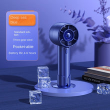 Load image into Gallery viewer, Portable Handheld Mini Fan USB Rechargeable Super Silent Large Wind Fan Portable Outdoor Pocket Fan
