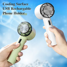 Lade das Bild in den Galerie-Viewer, Portable Rechargeable Mini USB Fan Air Cooler Hand Held Desktop Semiconductor Cooling Fan  Cold Comp
