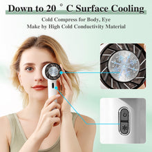 Lade das Bild in den Galerie-Viewer, Portable Rechargeable Mini USB Fan Air Cooler Hand Held Desktop Semiconductor Cooling Fan  Cold Comp
