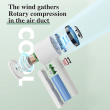 Lade das Bild in den Galerie-Viewer, Portable Rechargeable Mini USB Fan Air Cooler Hand Held Desktop Semiconductor Cooling Fan  Cold Comp
