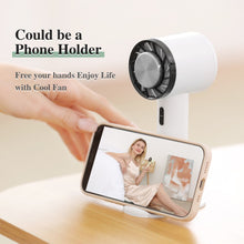Lade das Bild in den Galerie-Viewer, Portable Rechargeable Mini USB Fan Air Cooler Hand Held Desktop Semiconductor Cooling Fan  Cold Comp

