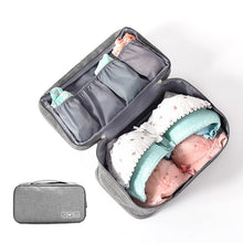 Lade das Bild in den Galerie-Viewer, Portable Underwear Bra Storage Bag Waterproof Travel Organizers Multi-Layer Toiletry Packing Cube Multifunctional Storage Bag
