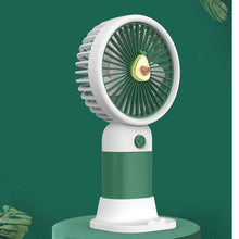 Lade das Bild in den Galerie-Viewer, Portable hand-held small fan cute hit color belt mobile phone bracket student gift desktop usb charg
