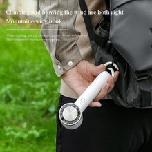 Lade das Bild in den Galerie-Viewer, Portable mini Hand Fan Cooling refrigeration Hanging backpack small fan outdoor 2000mAh usb Recharge
