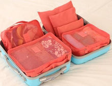 Load image into Gallery viewer, 6PCS/Set High Quality Oxford Cloth Travel Mesh Cosmetic Bag Luggage Organizer Packing Cube Organiser Travel Bags
