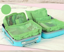 Load image into Gallery viewer, 6PCS/Set High Quality Oxford Cloth Travel Mesh Cosmetic Bag Luggage Organizer Packing Cube Organiser Travel Bags
