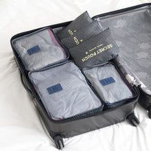 Load image into Gallery viewer, 6PCS/Set High Quality Oxford Cloth Travel Mesh Cosmetic Bag Luggage Organizer Packing Cube Organiser Travel Bags
