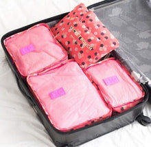 Load image into Gallery viewer, 6PCS/Set High Quality Oxford Cloth Travel Mesh Cosmetic Bag Luggage Organizer Packing Cube Organiser Travel Bags
