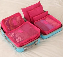 Load image into Gallery viewer, 6PCS/Set High Quality Oxford Cloth Travel Mesh Cosmetic Bag Luggage Organizer Packing Cube Organiser Travel Bags
