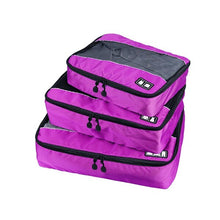 Load image into Gallery viewer, 3Pcs/set High Quality Travel Luggage Organize Storage Bags For Shirts Clothes Underwear Breathable Mesh Packing Cube Set
