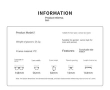 Load image into Gallery viewer, Sunglasses sun Shades Women's Polarized European and American Fashion Street Shooting Outdoor screen Travel unisex
