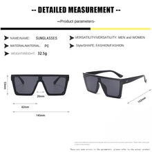 Lade das Bild in den Galerie-Viewer, Sunglasses sun Shades Large Frame Integrated Trendy Fashion Box shade Colorful Color unisex

