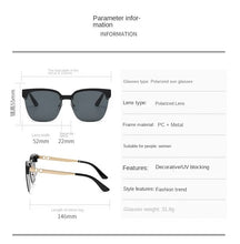 Lade das Bild in den Galerie-Viewer, Sunglasses sun Shades Polarized Fashion Retro Semi Rimless UV Protection Driving unisex

