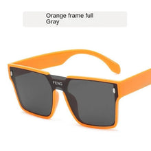 Load image into Gallery viewer, Sunglasses sun Shades Large Frame One Piece Mirror for Couples Personalized Hip Hop Street UV Protection unisex
