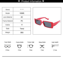 Lade das Bild in den Galerie-Viewer, Sunglasses sun Shades Fashion Square Women's Fashion Transparent Color Personalized Street Shooting Catwalk unisex
