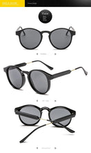 Lade das Bild in den Galerie-Viewer, Sunglasses sun Shades Retro Transparent Edge Trendy round Frame Korean Style Face Trimming unisex
