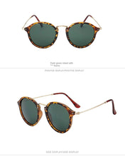 Lade das Bild in den Galerie-Viewer, Sunglasses sun Shades Metal round Face Retro Drivers' Personality Fashion unisex
