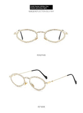 Lade das Bild in den Galerie-Viewer, Sunglasses sun Shades Personality Fashion Women's High Grade Diamond Embedded Hip Hop Anti Blue Light unisex
