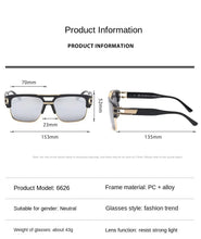 Lade das Bild in den Galerie-Viewer, Sunglasses sun Shades Fashion Hinge Outdoor Plain Men and Women Frame Box Retro Fashion unisex
