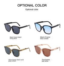 Load image into Gallery viewer, Sunglasses sun Shades Folding Female Dark Plum Purple Face Summer UV Protection unisex
