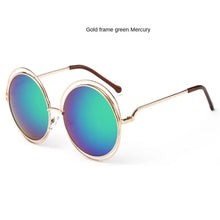 Load image into Gallery viewer, Sunglasses sun Shades Large Rim round Frame Women's Real Film Plain unisex
