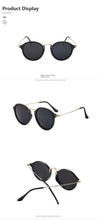 Lade das Bild in den Galerie-Viewer, Sunglasses sun Shades Metal round Face Retro Drivers' Personality Fashion unisex

