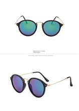 Lade das Bild in den Galerie-Viewer, Sunglasses sun Shades Metal round Face Retro Drivers' Personality Fashion unisex

