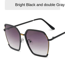 Load image into Gallery viewer, Sunglasses sun Shades Trendy Women's Big Frame Face Slimming Plain High Grade Sense Fashion unisex

