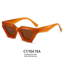 Load image into Gallery viewer, Sunglasses sun Shades Thick Frame Polygonal Personality Fashion Diamond Protection unisex
