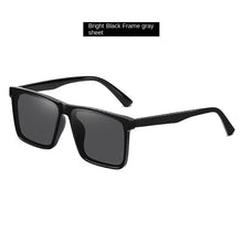 Lade das Bild in den Galerie-Viewer, Sunglasses sun Shades Retro Square Frame UV Proof Anti Glare Large Frame Polarized unisex
