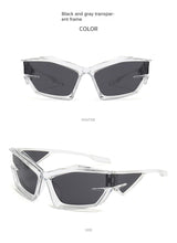 Lade das Bild in den Galerie-Viewer, Sunglasses sun Shades Trend Street Snap Hip Hop Shaped Fashion Runway unisex
