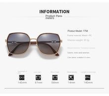 Load image into Gallery viewer, Sunglasses sun Shades Women's UV Proof Large Frame Trendy to Make Big Face Thin Looked Polarized High Grade unisex
