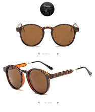 Lade das Bild in den Galerie-Viewer, Sunglasses sun Shades Retro Transparent Edge Trendy round Frame Korean Style Face Trimming unisex
