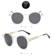 Lade das Bild in den Galerie-Viewer, Sunglasses sun Shades Retro Transparent Edge Trendy round Frame Korean Style Face Trimming unisex
