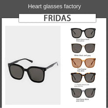 Load image into Gallery viewer, Sunglasses sun Shades High Grade Big Square Rim Big Face Show Face Small UV Protection unisex
