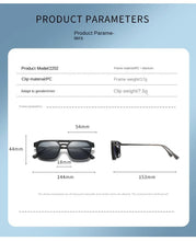 Lade das Bild in den Galerie-Viewer, Sunglasses sun Shades Polarized Men's Magnetic Set of Protection Fashion High Grade Double Beam Frame unisex

