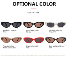 Load image into Gallery viewer, Sunglasses sun Shades Retro Narrow Frame Cat Eye Small Frame Women's High Grade screen Street UV Protection unisex
