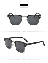 Load image into Gallery viewer, Sunglasses sun Shades Polarized Half Frame Rice Nail Reflective Lenses Retro Photochromic Glass unisex
