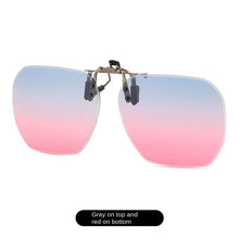 Load image into Gallery viewer, Sunglasses sun Shades Polarized Clip Fashion Trend Street Snap Driving Night Vision Siamese unisex
