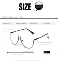 Lade das Bild in den Galerie-Viewer, Sunglasses sun Shades Fashion Large Rim Rimless Fashion Personality unisex
