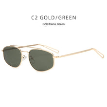 Load image into Gallery viewer, Sunglasses sun Shades Metal Small Frame Female High Sense Men's Double Beam Oval Aviator unisex
